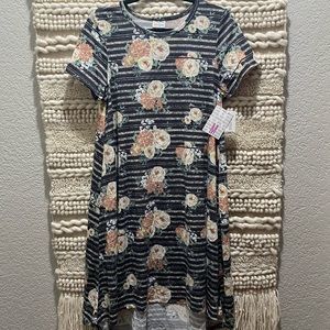 LuLaRoe Rose and Stripe Carly NWT